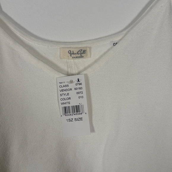 NWT John Galt Cropped White Camisole Top - Picture 5 of 6